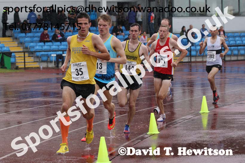 Senior mens 5000 metres, Northern Championships, Sport City, Manchester. Photo: David T. Hewitson/Sports for All Pics